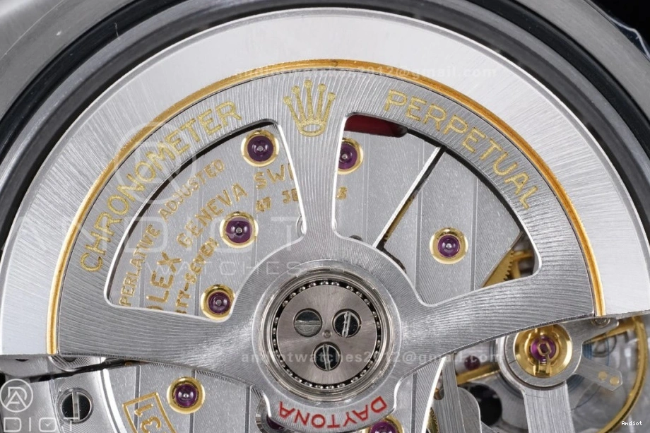 V2 Black VSF on Daytona Oysterflex 1:1 Dial Best VS4131 Gray Strap (Weighted) 126519 Edition 0419